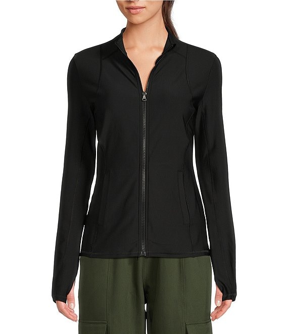 Color:Black - Image 1 - Performance Full Zip Front Jacket