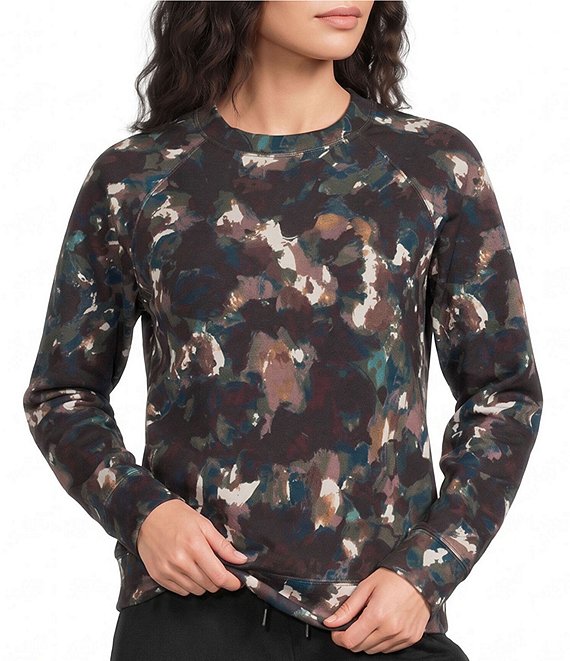 Kinesis Whimsy Printed Crew Neck Long Sleeve Raglan Sweatshirt
