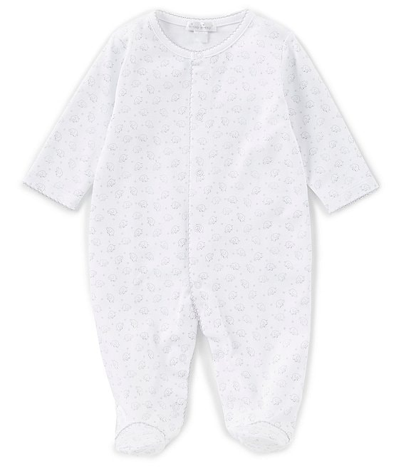 Kissy Kissy Baby Newborn-9 Months Elephant Fun Printed Footed Coverall