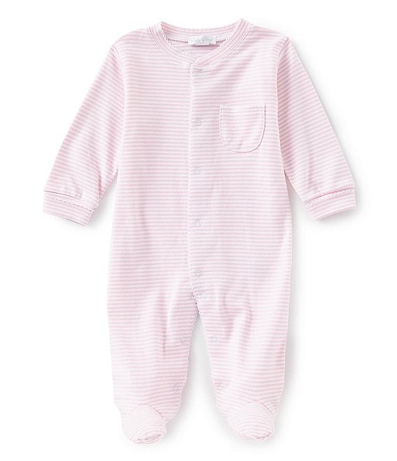 Kissy Kissy Baby Girl Newborn-9 Months Stripe Footed Coveralls