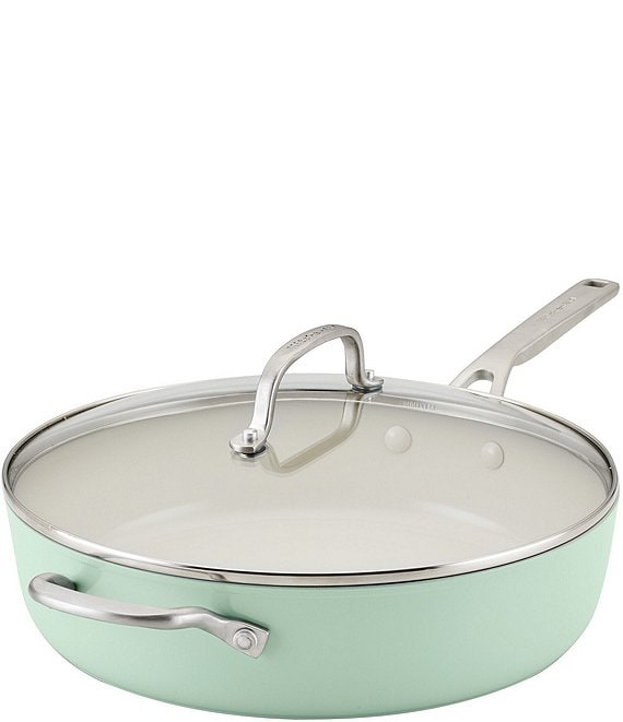 Kitchenaid Hard Anodized Ceramic Nonstick Saute Pan with Lid, 5-Quart