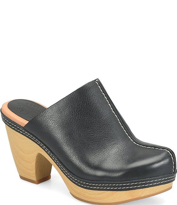 Kork-Ease Gwendolyn Leather Artisan Stitched Clogs