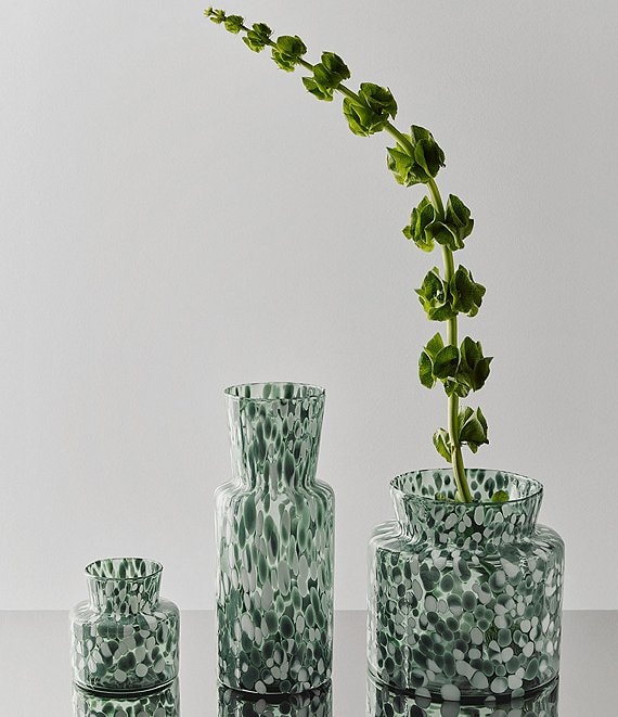 Kosta Boda Meadow Collection Wide Green Vase Summer, Medium