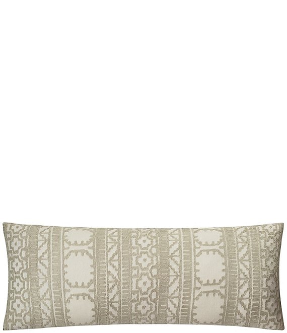 Kravet Canvas Crewel Embroidered Lumbar Pillow | Dillard's