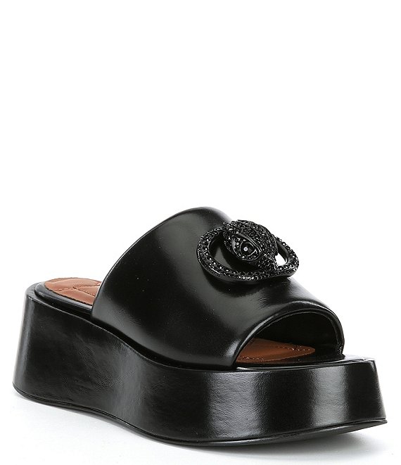 Kurt Geiger London Chelsea Leather Platform Sandals | Dillard's