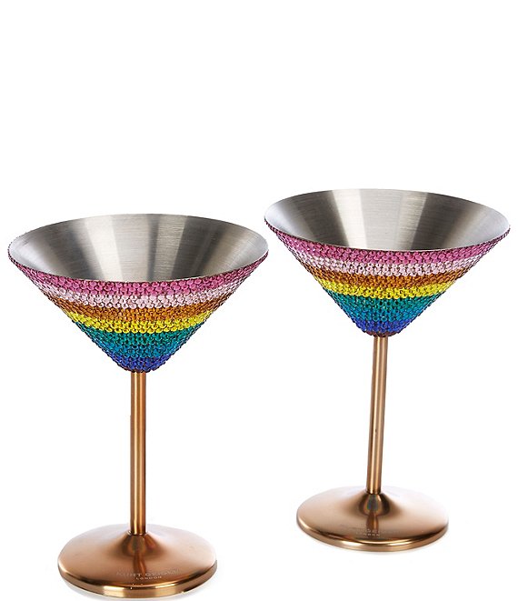 Kurt Geiger London Crystal Martini Glass Set | Dillard's