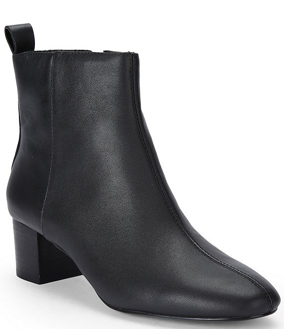 Kurt Geiger London Elmer 2 Leather Block Heel Booties | Dillard's