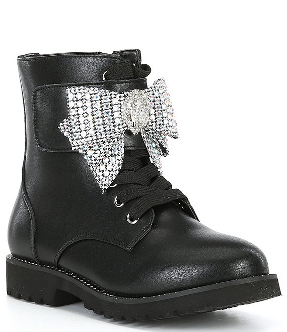 Kurt Geiger London Girls Kensington Strap Bow Boots Toddler 11 Toddler