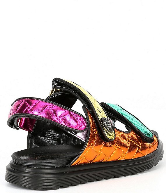 Kurt Geiger London Girls' Mini Orson Quilted Leather Sandals (Toddler)
