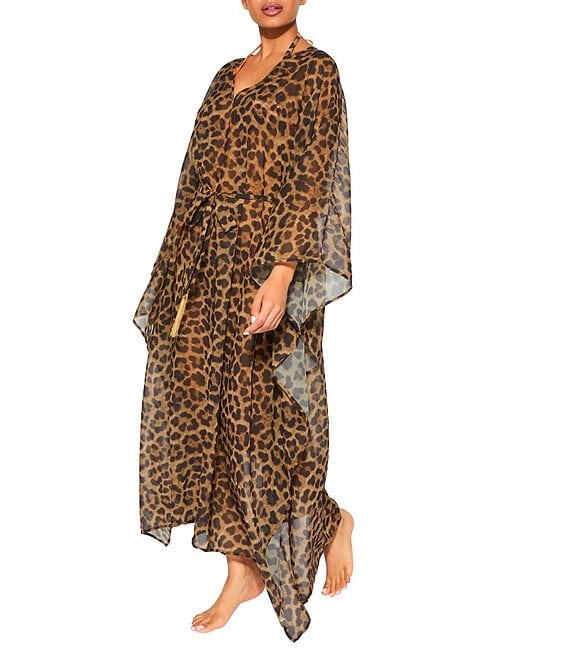 Maldives Chiffon Print Cover-Up Dress Maldives Chiffon Print Cover-Up Dress