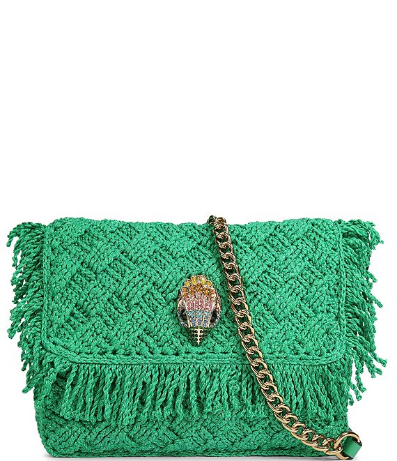 Kurt Geiger London Kensington Crochet Fringe Shoulder Bag | Dillard's