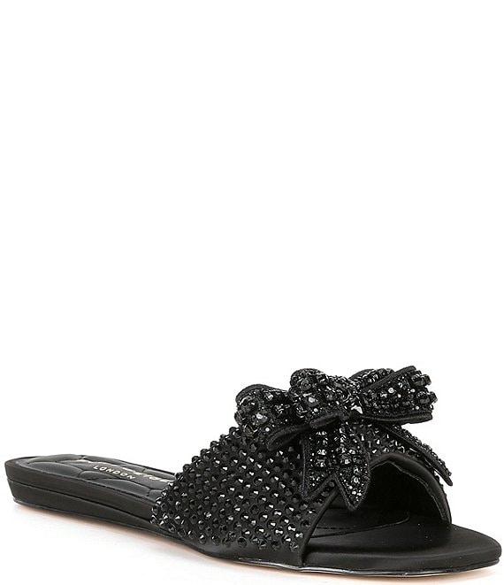 Kurt Geiger London Kensington Embellished Bow Flat Sandals