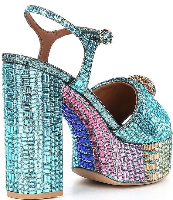 Kurt Geiger London Kensington Embellished Jewel Platform Sandals