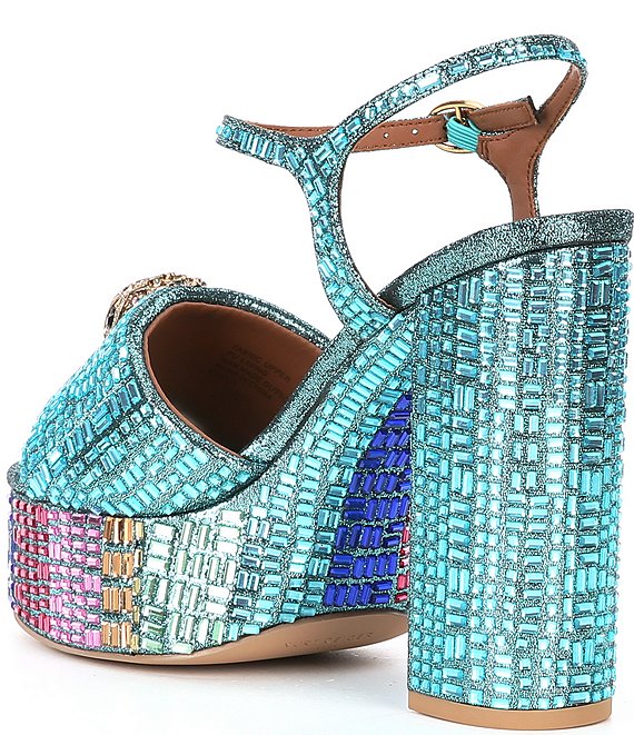 Kurt Geiger London Kensington Embellished Jewel Platform Sandals