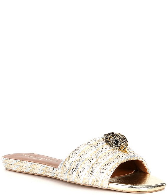 Kurt Geiger London Kensington Flat Raffia Sandals | Dillard's