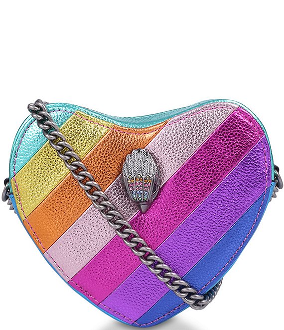 Color:Multi - Image 1 - Kensington Rainbow Heart Crossbody Bag
