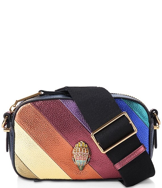 Kurt Geiger London Kensington Jewel Tone Rainbow Stripe Crossbody