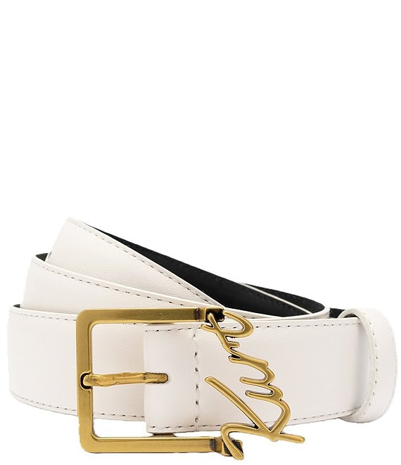 Kurt Geiger London Kurt Script Leather Belt