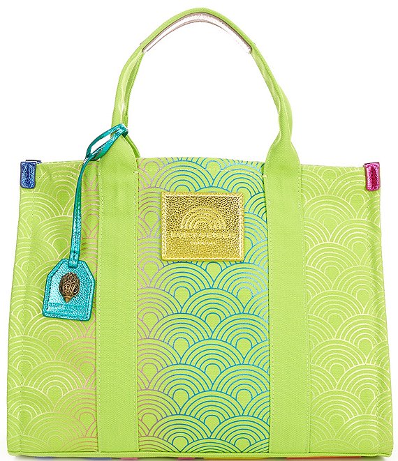 Kurt Geiger London Lime Green Rainbow Southbank Tote Bag | Dillard's