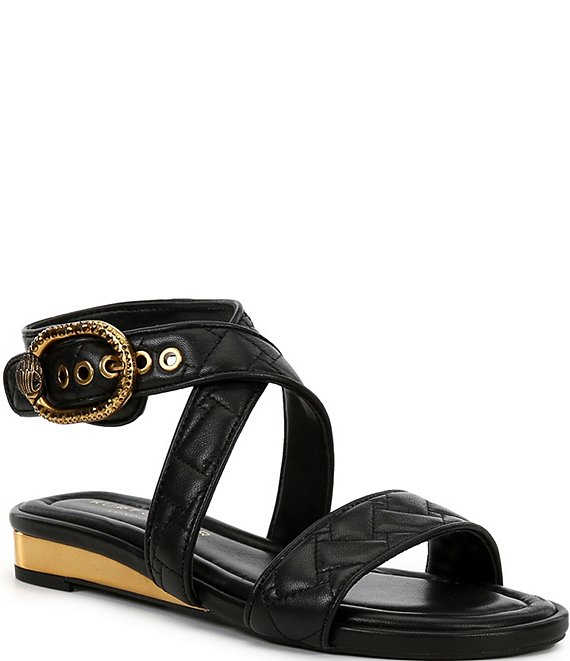 Kurt Geiger London Mayfair Flat Wrap Leather Sandals | Dillard's