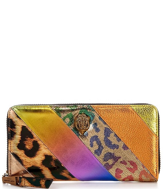 Leatherman Fashion Girls Multicolor Genuine Leather Wallet Leopard