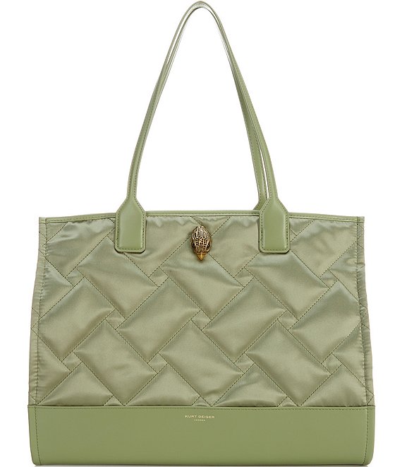 Kurt Geiger London Recycled Nylon Quilted Shopper Tote Bag