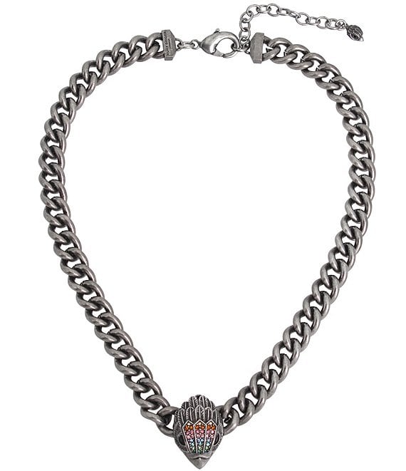 Kurt Geiger London Rainbow Crystal Eagle Collar Necklace | Dillard's