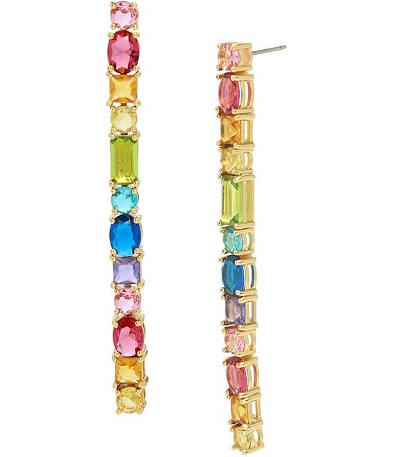 Kurt Geiger London Rainbow Gem Tennis Linear Earrings | Dillard's