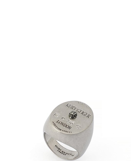 Kurt Geiger London Signature Eagle Logo Signet Statement Ring