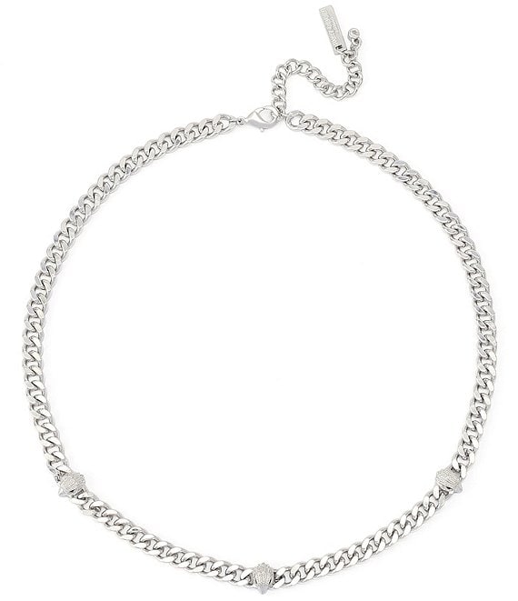 Kurt Geiger London Signature Eagle Station Chain Collar Necklace