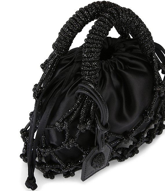 Kurt Geiger London Small Macrame Satin Bucket Bag | Dillard's