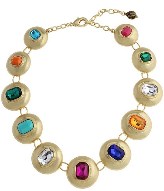 Kurt Geiger London Stone Button Collar Necklace