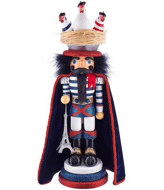 Kurt S. Adler 17.5#double; Hollywood Nutcrackers™ Three French Hens Nutcracker (3rd in Series)