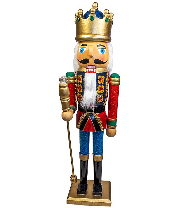 Kurt S. Adler 20#double; King With Staff Nutcracker