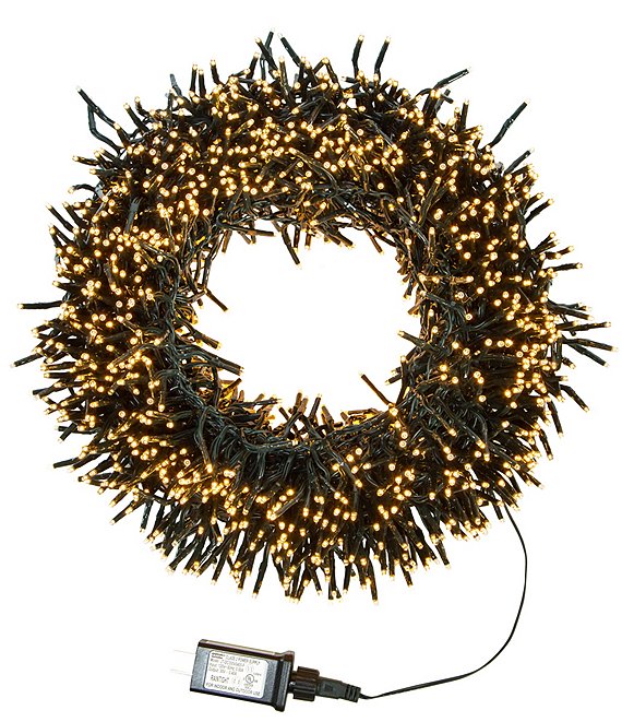 Kurt S. Adler 65' 2,000L Classic White LED Multifunction Connectible Cluster Garland