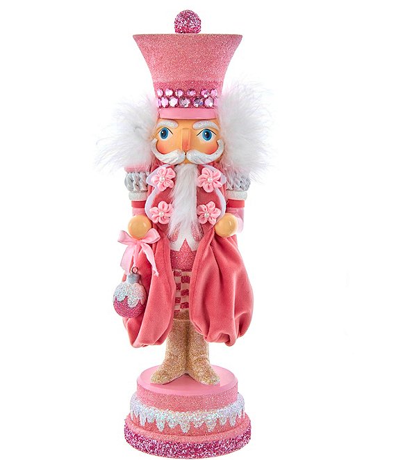 Kurt S. Adler Hollywood Collection 15#double; Pink Sweet Soldier Nutcracker