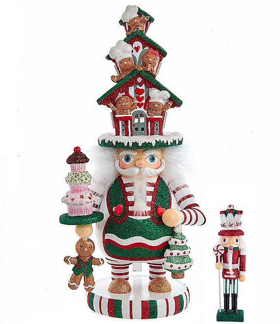 Kurt S. Adler Hollywood Collection Battery-Operated Led Gingerbread House Hat Nutcracker