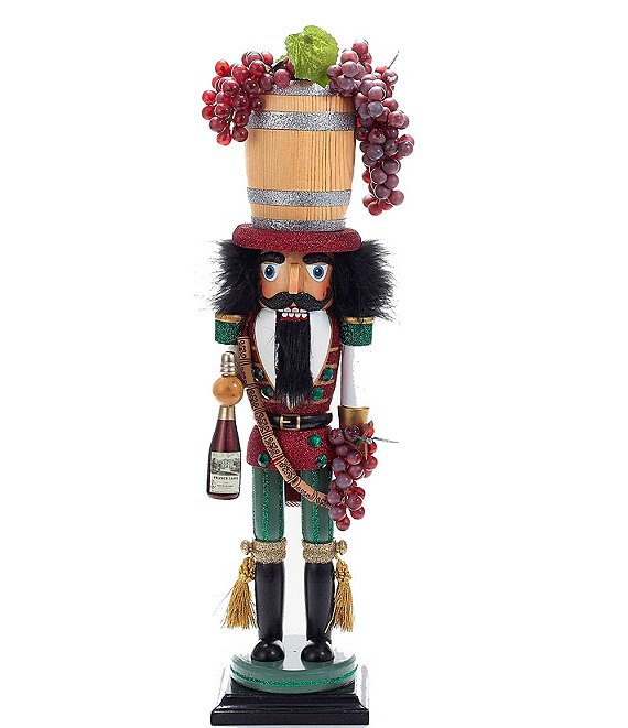 Kurt S. Adler Hollywood Collection Christmas Wine Barrel Hat Nutcracker