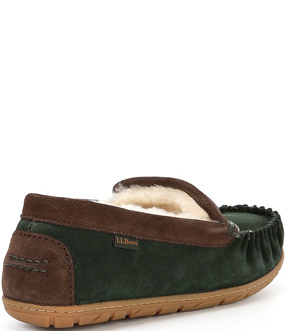 L.LBean Wicked Good Leather Olive Green Moccasin Slippers Men\'s Size 13 L.L.Bean Wicked Good Moccasins - Men main image 3