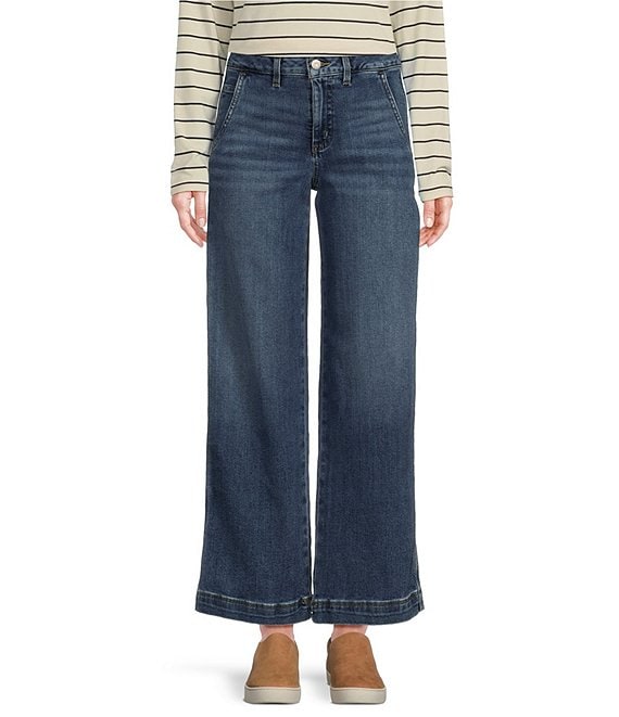 L.L.Bean 207 Vintage Stretch Twill Denim High Rise Wide Leg L.L.Bean 207 Vintage Stretch Twill Denim High Rise Wide Leg