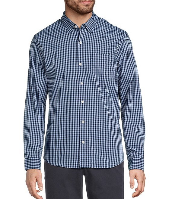 L.L.Bean Comfort Stretch Performance Long Sleeve Woven Shirt, Clear Water - Image 1