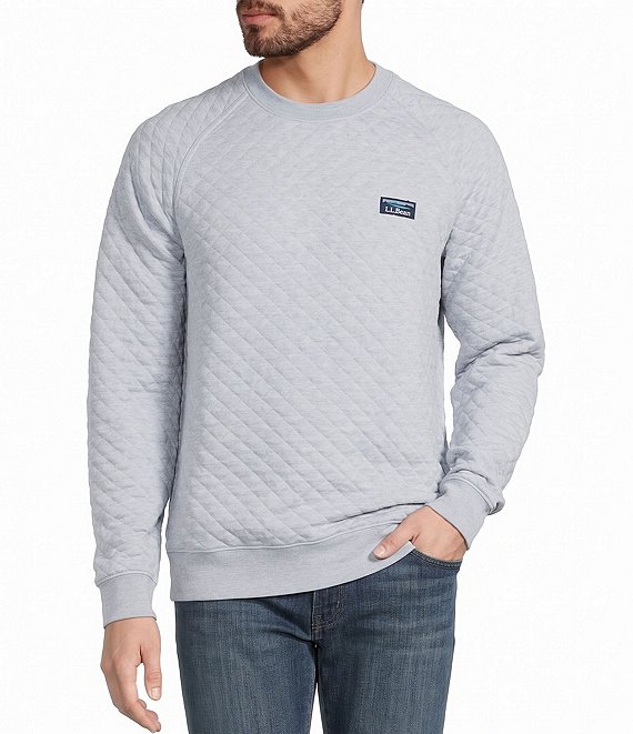 L.L.Bean Quilted Traditional Fit Logo Patch Sweatshirt