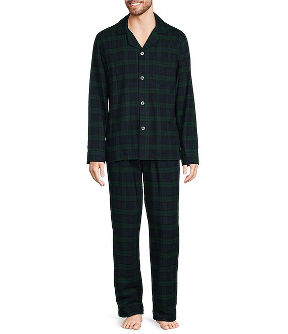 L.L.Bean Tartan Flannel Pajama Set Dillard s