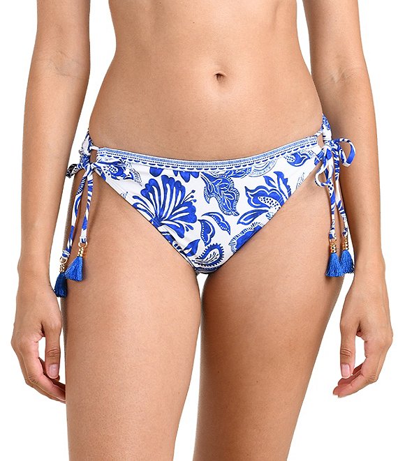 La Blanca Botanical Brocade Adjustable Loop Hipster Swim Bottom