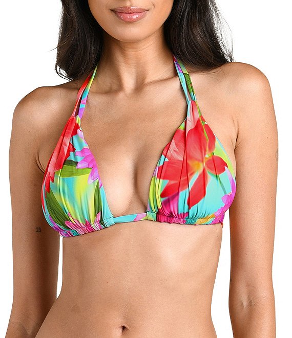La Blanca Sunset Botanica Molded Cups Tall Triangle Swim Top