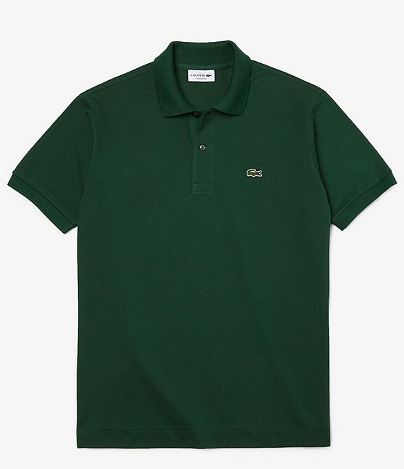 Color:Fluorine Green - Image 1 - Big & Tall Solid Pique Short-Sleeve Polo Shirt