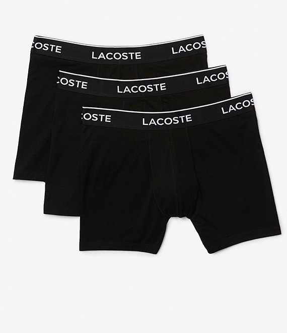 Lacoste Underwear Triple Pack Boxer Trunks Navy