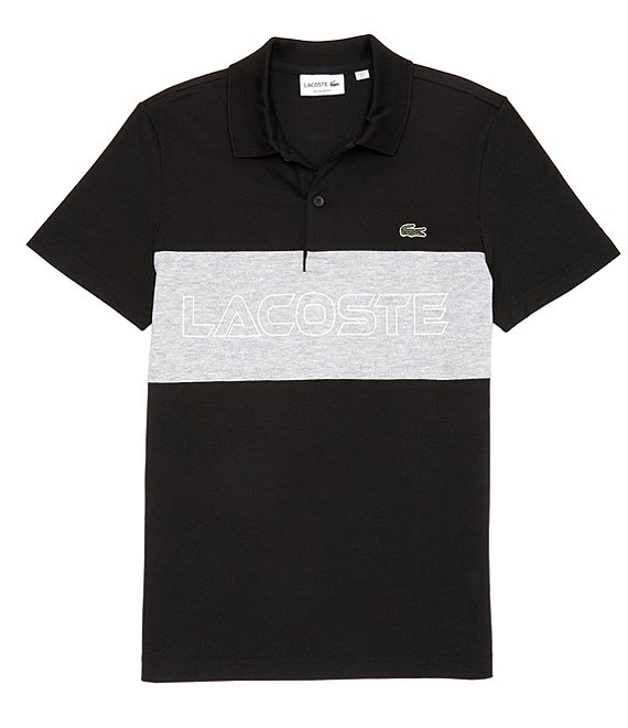 Lacoste Color Block Stretch Pique Short-Sleeve Polo Shirt | Dillard\'s