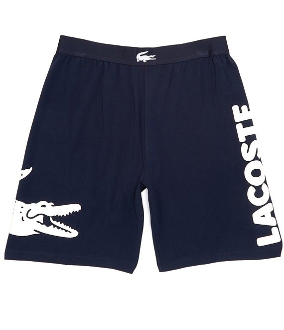 Lacoste Crocodile Print Branded Stretch Indoor Shorts