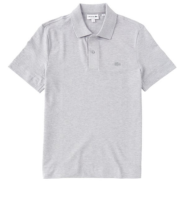 Color:Silver Chine - Image 1 - Icons Pique Short-Sleeve Polo Shirt